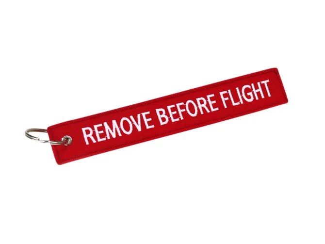 Keychain / Tag remove before flight Puchshop.de product
