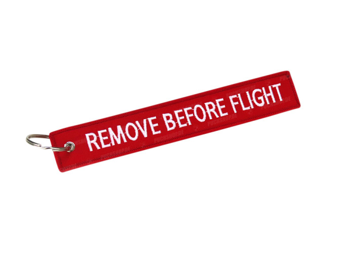 Keychain / Tag remove before flight Puchshop.de main