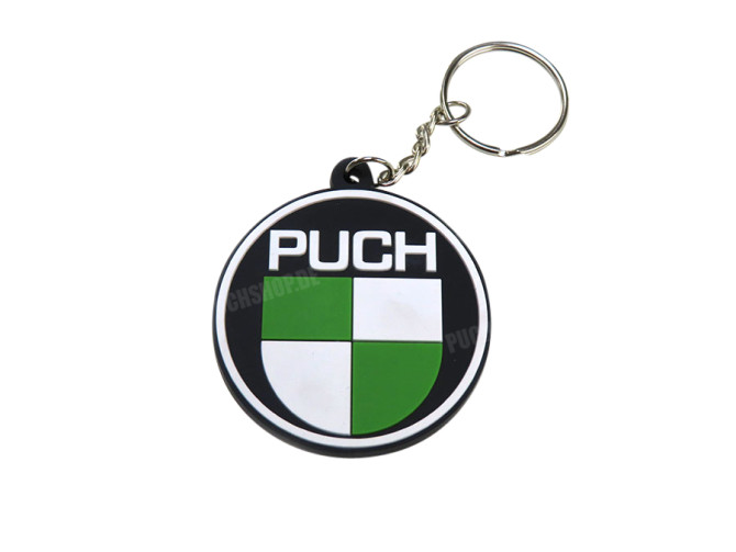 Keychain Puch round soft 3D rubber main