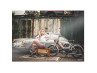 Poster "Lady with Puch Maxi N & Porsche 912" A1 (59,4x84cm) thumb extra