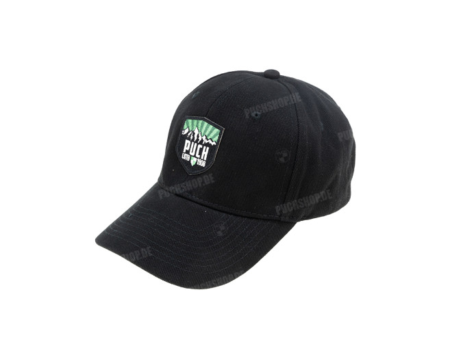 Pet Puch logo Heavy Brushed cap Patch zwart 