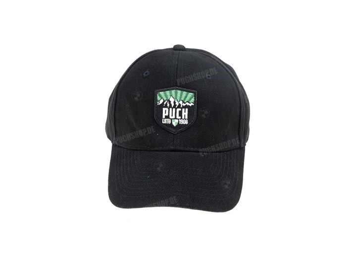 Pet Puch logo Heavy Brushed cap Patch zwart 