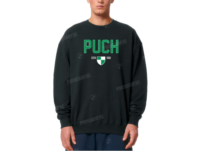 Sweater "Vintage style" Puch zwart (S-XXL)
