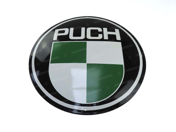 Sign Puch logo 50cm enamel main