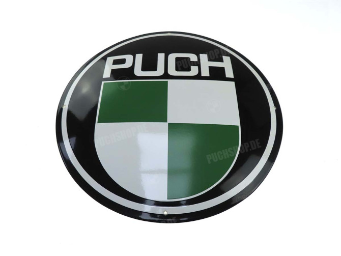 Schild Puch logo 50cm Emaille main