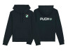 Hoodie Schwarz mit Puch logo vorne und hinter  thumb extra