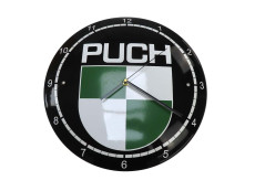 Clock with Puch logo 42cm enamel