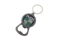 Keychain with bottle opener Metall Puch logo