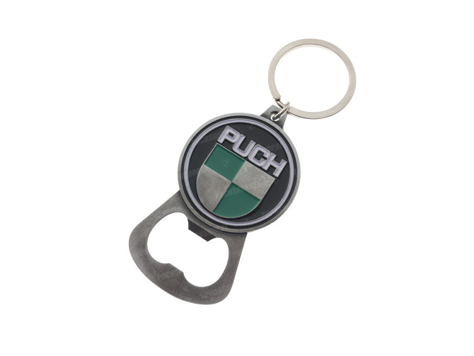 Keychain with bottle opener Metall Puch logo 1