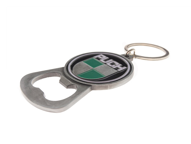 Sleutelhanger met flesopener metaal Puch logo product