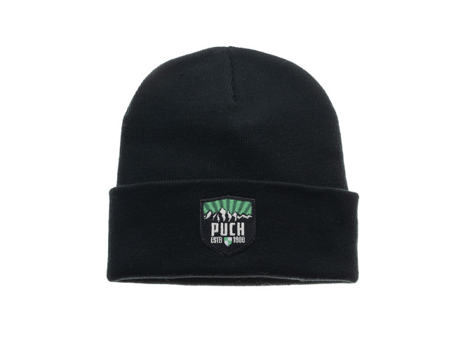 Beanie hat with Puch logo Style patch black product