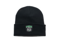 Beanie muts met Puch logo Style patch zwart