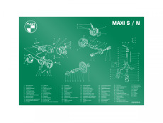 Poster "Exploded view Maxi S / N" A1 (59,4x84cm) German