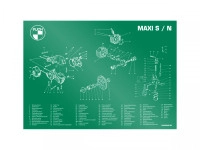 Poster "Exploded view Maxi S / N" A1 (59,4x84cm) Duits