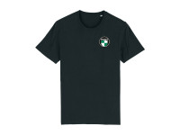 T-shirt zwart met Puch logo voor- en achter