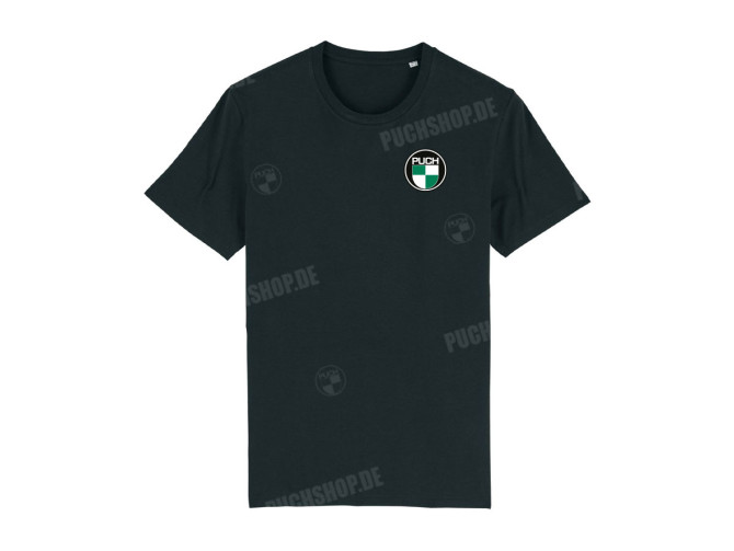 T-shirt black with Puch logo front and back main