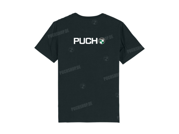 T-shirt Puch logo front and back black (S-XXL)