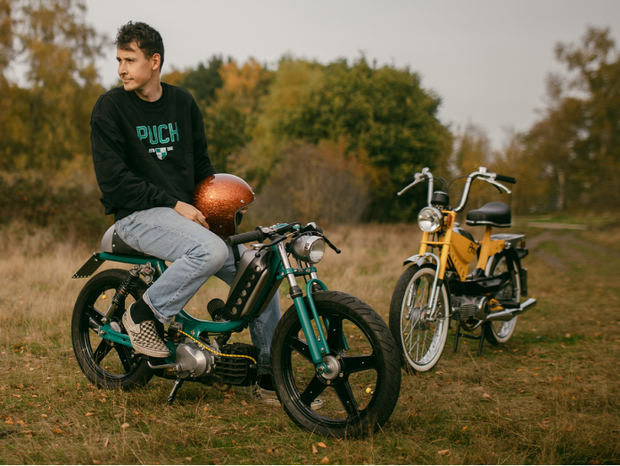 Sweater "Vintage style" Puch black (S-XXL)