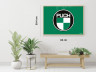 Poster "Puch logo on green" A1 (59,4x84cm) thumb extra