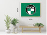 Poster "Puch logo on green" A1 (59,4x84cm) Poster "Puch logo on green" A1 (59,4x84cm)