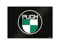 Poster "Puch logo op zwart" A1 (59,4x84cm)