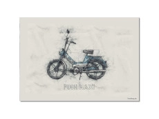 Poster "Puch Maxi Sketch Art" A1 (59,4x84cm)