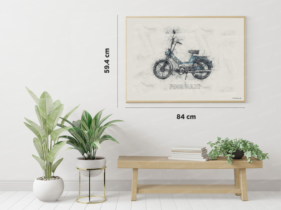 Poster "Puch Maxi Sketch Art" A1 (59,4x84cm) product
