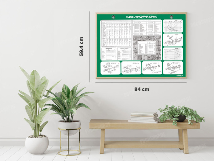 Poster "Puch Werkstattdaten" A1 (59,4x84cm) Deutsch