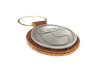Keychain Puch logo cognac imitation leather / metal RealMetal thumb extra