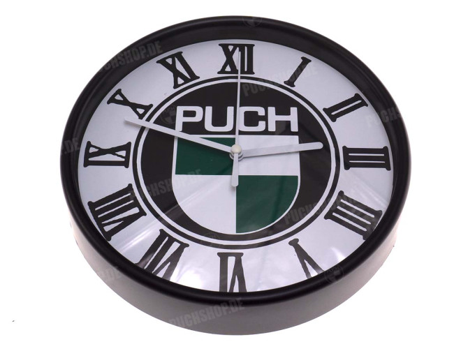 Clock with Puch logo 200mm main