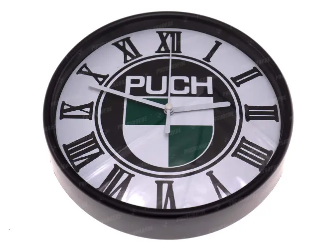 Klok met Puch logo 200mm main