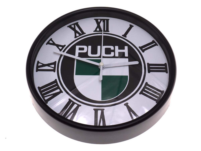 Clock with Puch logo 200mm