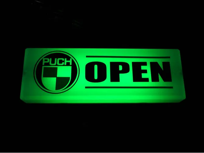 Light advertising box rectangle Puch Open product