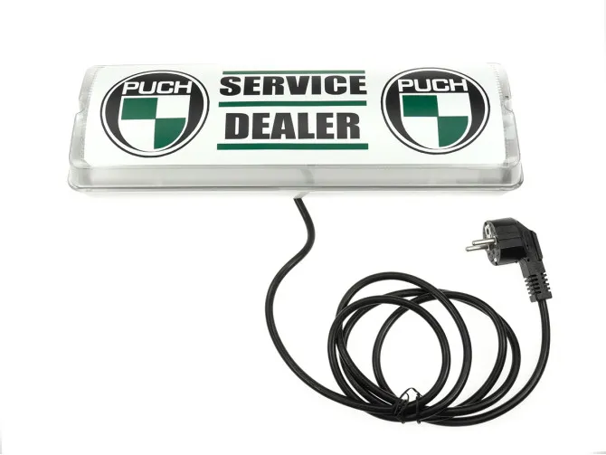 Light advertising box rectangle Puch service dealer product