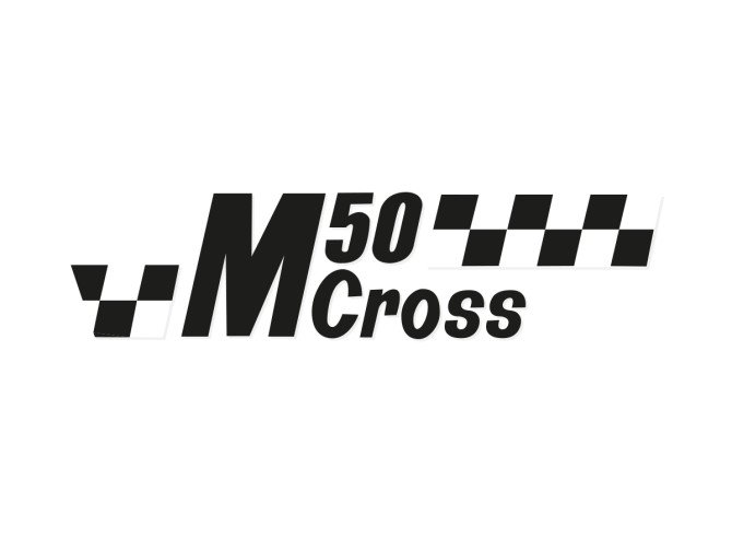 Sticker Puch M50 Cross black / white product
