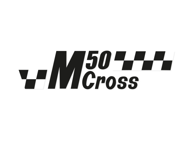 Aufkleber Puch M50 Cross Schwarz / Weiß product