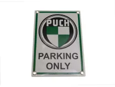 Bord Puch Parking Only bord 17x12cm