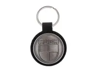 Schlüsselanhänger Puch Logo Schwarz Kunstleder / Metall RealMetal