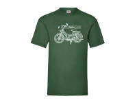 T-shirt Puch Maxi S Retro line art green (S-XXL)