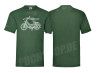 T-shirt green "Puch Maxi S" Retro line art 2