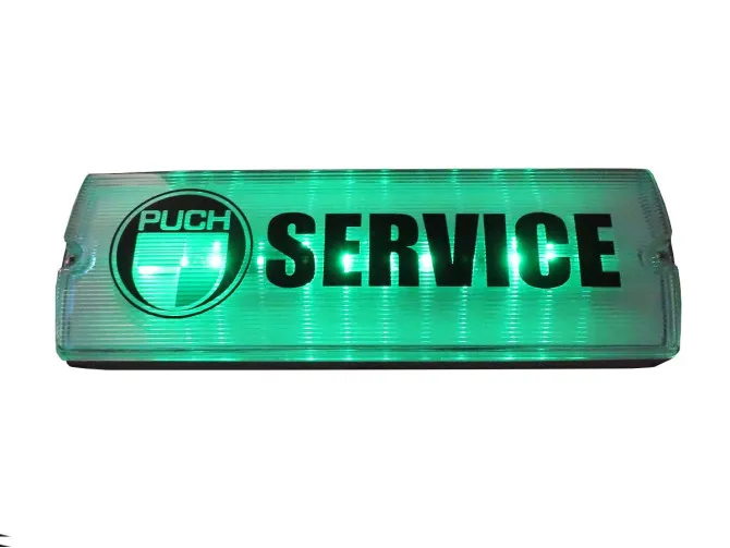 Lichtreclame bak rechthoek Puch service product