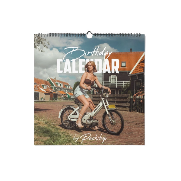 Birthday calendar Puch mopeds with models made in Holland