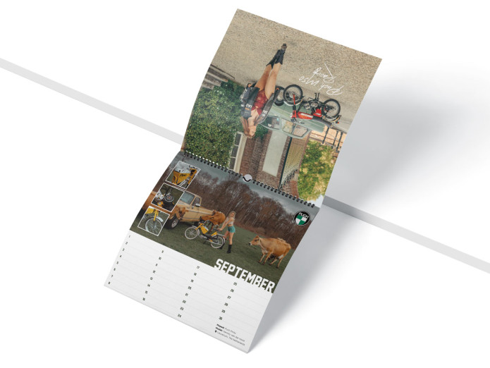 Birthday calendar Puch mopeds with models made in Holland