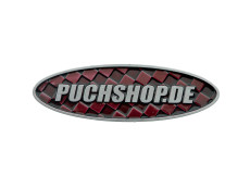 Sticker Puchshop logo badge enamel RealMetal 7.4x2.2cm