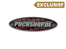 Sticker Puchshop logo badge Emaille RealMetal 7.4x2.2cm