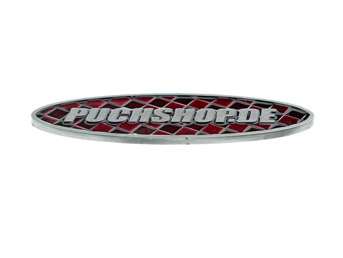Sticker Puchshop logo badge enamel RealMetal 7.4x2.2cm