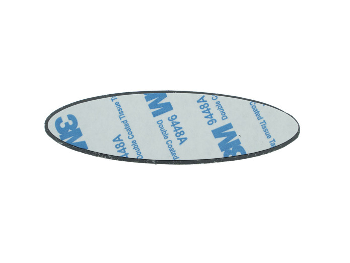 Aufkleber Puchshop logo badge Emaille RealMetal 7.4x2.2cm