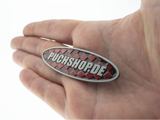 Sticker Puchshop logo badge enamel RealMetal 7.4x2.2cm product