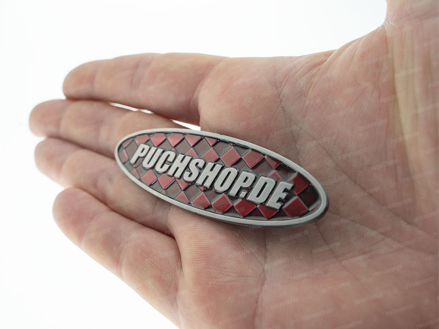 Sticker Puchshop logo badge enamel RealMetal® 7.4x2.2cm product