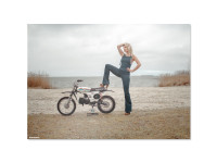 Poster "Lady with Puch Magnum X - A1 (59,4x84cm)
